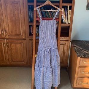 Banana Republic blue white stripe sundress